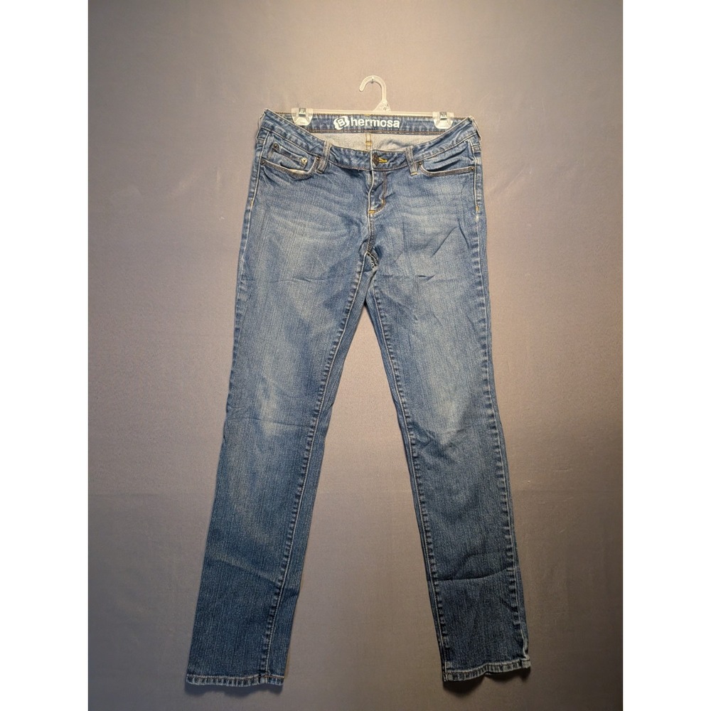Bullhead Hermosa Jeans Womens 9 Blue Denim Medium Wash Preppy Super Skinny Leg